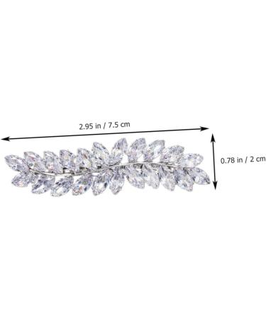 Mikinona 1pc Half up Hair Clip Wedding Decor Girl Hair Clip Hair Diamonds Crystal Hair Vintage Decor Bling Hair Barrettes Wedding Hair Pins Bridal Flower Comb Spiral Bride Zircon Headband - Buy Online on GoSupps.com