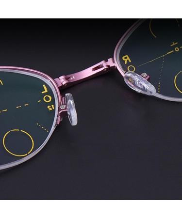 Shop Sfive Progressive Multifocus Reading Glasses for Women - Foldable Purple Metal Frame +1.5 - Lightweight & Portable - Buy Online on GoSupps.com