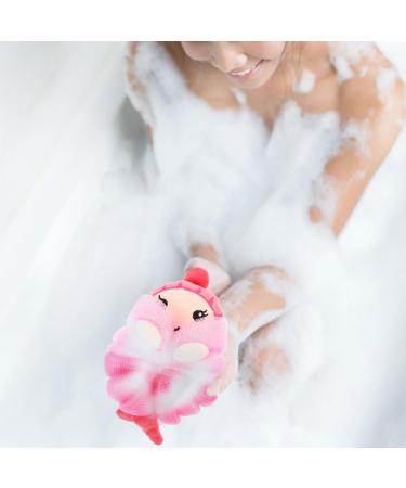 2pcs Mermaid Bath Ball Exfoliating Shower Sponge & Pouf - Soft Body Scrubber for Clean Skin - Buy Online on GoSupps.com
