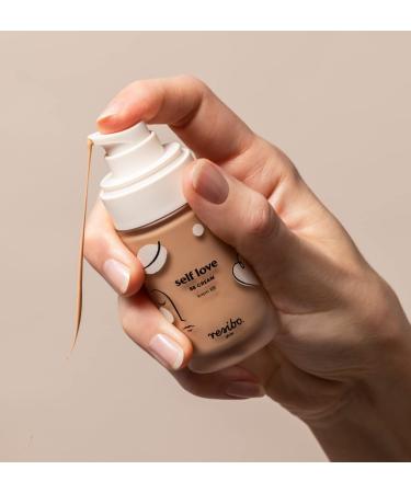 Resibo Natural Tinted Day Cream Self Love | BB Cream & Moisture Cream with Sun Protection | 30ml Natural Beige - Pimple Remover & Foundation Concealer - Buy Online on GoSupps.com