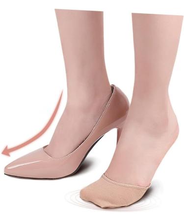 FRCOLOR 4 Pairs Forefoot Pad High Heel Toe Socks Mules for Women Heels Women Socks Open Toe Slide Sandal Liner Womens Socks Tops Invisible Forefoot Cushion Foot Pads Low Cut Sponge Miss - Buy Online on GoSupps.com