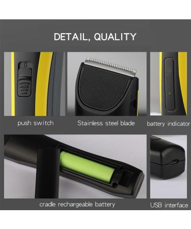 Professional Rechargeable Electric Hair Clippers & Beard Trimmer for Men - Adjustable Styling Clipper (Yellow) - International Shipping Available - Buy Online on GoSupps.com