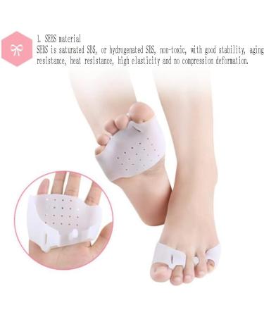 DEAVER Gel Bunion Corrector Protectors - Toe Valgus Correction Splitter for Forefoot Pad - 3 Pairs - Buy Online on GoSupps.com