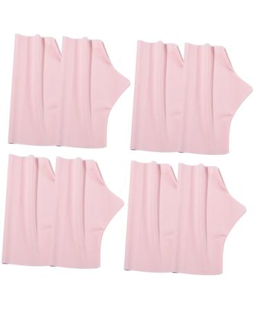 Healeved 4 Pairs Ice Silk Nail Gloves Sun Block Driving Gloves Outdoor Gloves Gel Gloves for Sun Protection for Women Nail Light Nail Art Supplies Miss Pink Sleeve Nylon