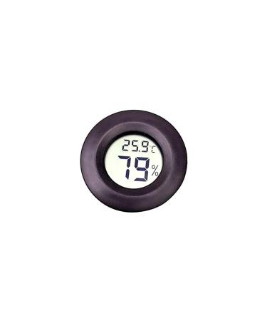 Asien Reptile Thermometer Black Round LCD Display Hygrometer Temperature Meter Terrarium Tank Vivarium Gauge Tester - Buy Online on GoSupps.com