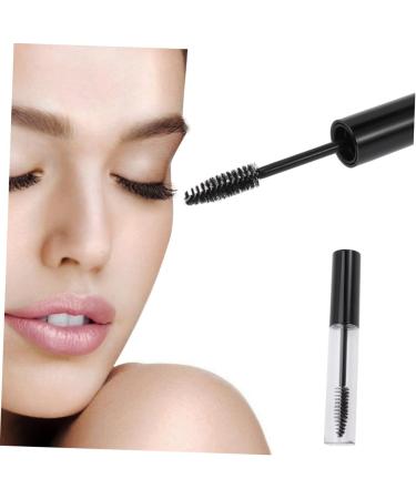 PLAFOPE 4pcs Eyelash Brush Tube Mascara Tube with Wand Black Lid Empty Eyelash Tube Lip Gloss Tubes - Buy Online on GoSupps.com