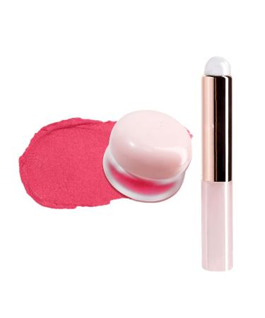 Lip Pudding Pot, Blurred Lip and Cheek Pudding Pot, Lip Makeup, Blurred Makeup Blush, Lightweight to Build, Soft Matte Velvet Finish Multi-use (05#Cupid)