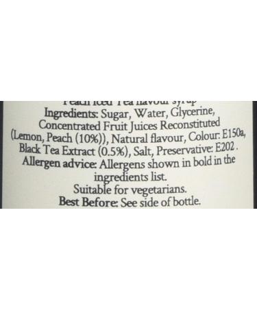 Simply Peach Iced Tea Syrup 250 ml - Buy Online on GoSupps.com