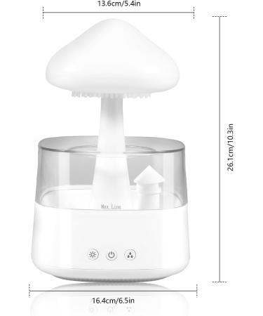 Rain Cloud Humidifier & Diffuser | 2-in-1 Aromatherapy 7 Colors White | Perfect for Bedroom & Desk - Buy Online on GoSupps.com
