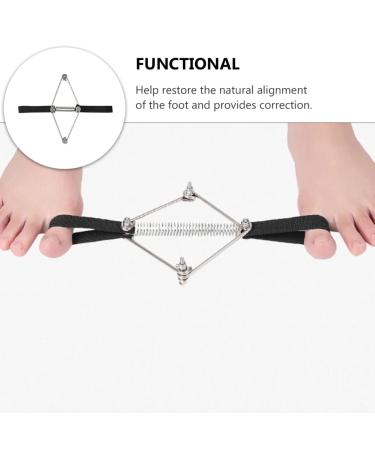 DOITOOL Bunion Big Toe Strap - Bunion Toe Straightener & Splint for Hallux Valgus - Adjustable Alignment & Hammer Toe Support - Black - Buy Online on GoSupps.com