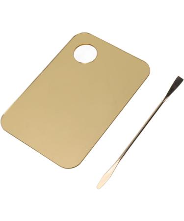 Nail Art Mixing Palette Makeup Mixing Palette Portable Mixing Clean Golden Thumbhole for Liquid Makeup - Buy Online on GoSupps.com