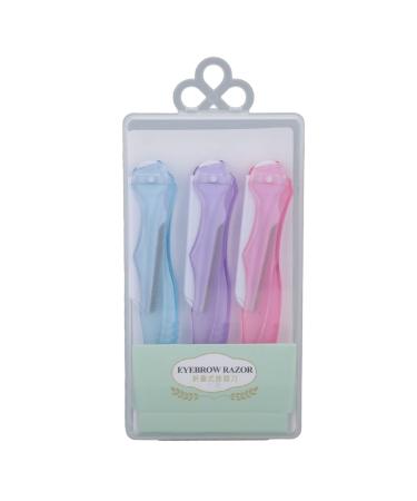 Eybrower razor 3-part eyebrow razor foldable safe portable compact eyebrow cutter eyebrow hair former distant beauty tools