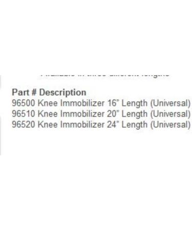 Buy Tri-Panel Knee Immobilizer 16 | International Shipping - Best Price & Quality - Buy Online on GoSupps.com