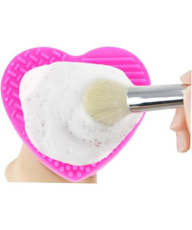 Didiseaon Silicone Makeup Applicator Brush Cleaning Pad Love 8X8.5cm Rosy - Buy Online on GoSupps.com