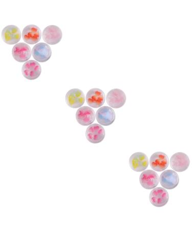 Housoutil 3 Sets Phone Stickers DIY Nail Art Accessories Nails Stud Ceramic Nail Slices Resin Stickers Fruit Stickers Nail Sticker Stickers for Phones 3D Earth Tones Button 4X4X2cmx3pcs As Shown Ax3pcs