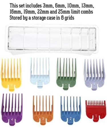 Premium Hair Limit Comb 8 Sizes Colored Limit Comb Hair Clipper Haircut Guide Attachment Comb barber replacement for Many Clippers Trimmers - Buy Online on GoSupps.com