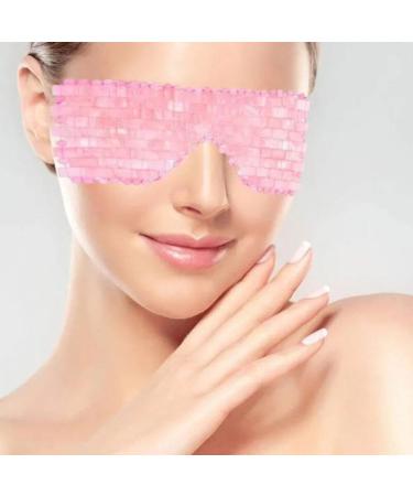 Rose Eye Mask Jade Eye Mask Natural Crystal Sleep Mask Relieve Fatigue Skin Care Face Beauty Tool - Buy Online on GoSupps.com