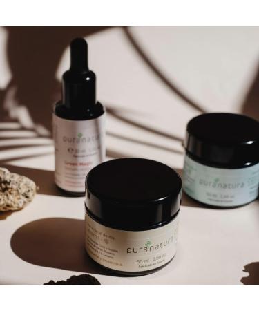 Puranatura Pack of 2 x 50 ml face cream for day and night nourishing antiage organic cream moisturizing and hydrating vegan natural organic creams - Buy Online on GoSupps.com