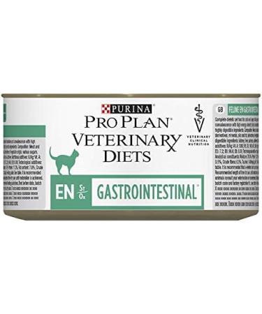 PRO PLAN VETERINARY DIETS EN Gastrointestinal Wet Cat Food 195g Pack of 24 Cat Gastrointestinal 195 g (Pack of 24) - Buy Online on GoSupps.com