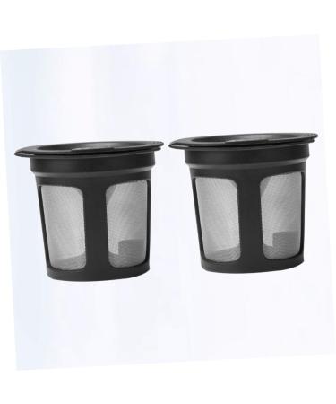 Zerodeko Coffee Filter Cups 2pcs Practical Shop Accessory Filters Coffee Filtering Useful Cups Home for Ml/g Black Machine - Buy Online on GoSupps.com