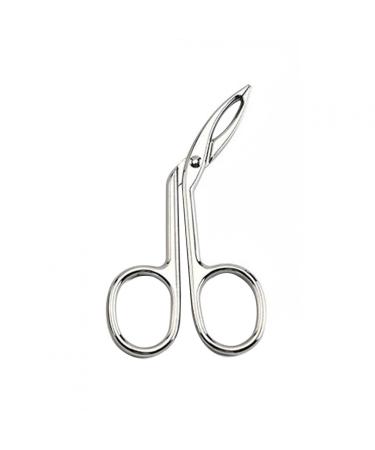 Ey brow's tweezers scissor shape eyebrow tweezers nasal hair remover flat tip eyebrow clip hairpfer scissors with curved lace silver
