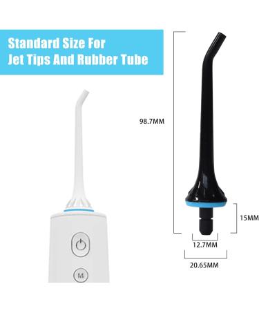 Replacement Tips for COSLUS SURFOU Hangsun Nicwell Water Flosser - Black Jet Tip Nozzles (3 Pack) - High-Quality Oral Irrigator Attachments for Enhanced Dental Care - Buy Online on GoSupps.com