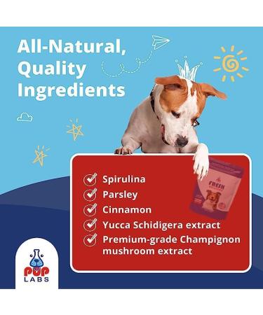 Pup Labs Fresh Breathies - All-Natural Dental Chews for Dogs | Dog Breath Freshener | Supports Gut Health and Immune System | Made in USA | 30 Chews - Buy Online on GoSupps.com