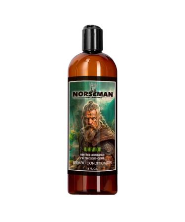 Beard Conditioner for Men to Improve Strength Softness and Manageability for Thick Full and Curly Facial Hair Helps Relieves Dry Itchy Skin 8 oz. (Warrior) Warrior (Saffron Amberwood Fir Tree Resin Cedar)