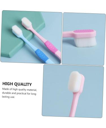 Minkissy 2 Pack Portable Toothbrush for Kids & Adults - Pink & Blue - Safe & Convenient Oral Care - Buy Online on GoSupps.com