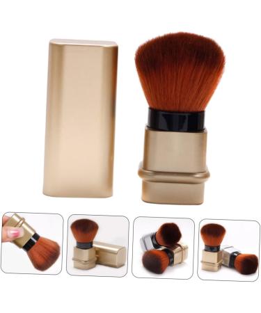 FRCOLOR nail dust brush nail cleaning brush retractable makeup brush nail powder brush travel powder brush kabuki brush blush brush mineral brush nail dust remover brush manicure paint 8.2x3.3cm Golden - Buy Online on GoSupps.com