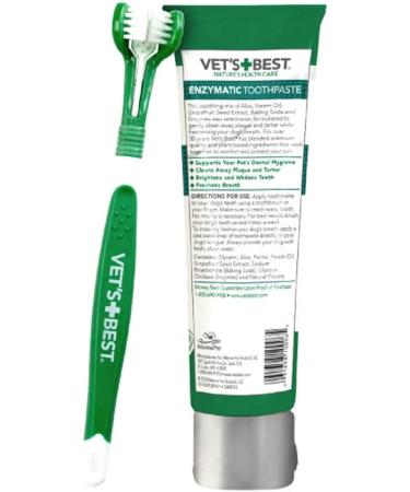 Vet's Best Enzymatic Dog Toothpaste - Dental Care Gel for Clean Teeth & Fresh Breath - Buy Online on GoSupps.com