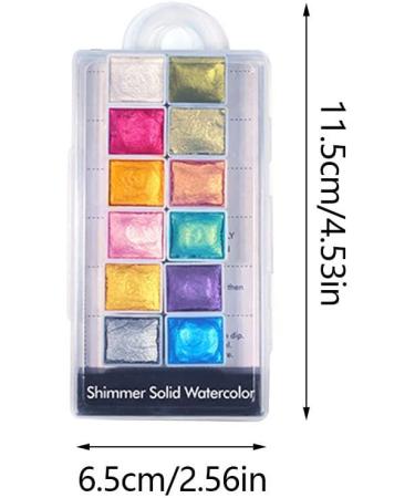 Nail Shiimmer Powder Manicure Solid Pearlescent Pigment Nail Art Dyeing Powder 12Colors chrome pigment for nails - Buy Online on GoSupps.com