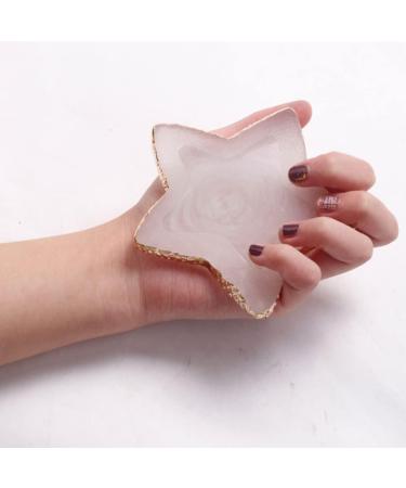Resin Nail Art Palette Star Shaped Painting Color Mixing Plate Cosmetic Mixing Tools White Nail Tech Supplies - Buy Online on GoSupps.com