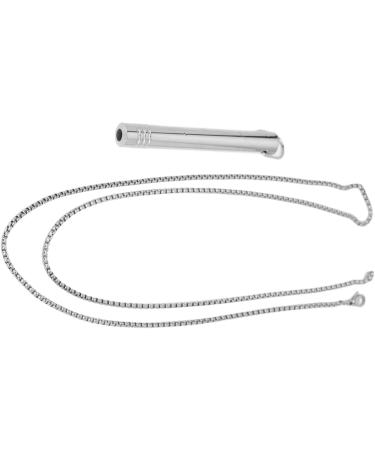 Mindful Breathing Necklace Skin Friendly Stress Relief Mindful Necklace for Everyday Wear (Steel Color) - Buy Online on GoSupps.com