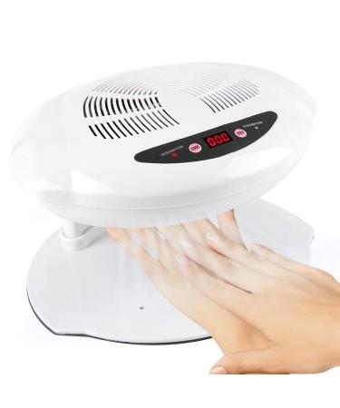 Sonew nail dryer with sensor hot and cold air nail dryer for drying nail polish automatic sensor nail polish drying fan for salon (white)