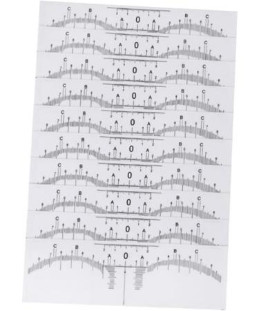 DOITOOL 10pcs Set Scale Ruler Microblading Ruler Guide Eyebrow Shaper Kit Eyebrow Ruler Tool Make up - Buy Online on GoSupps.com