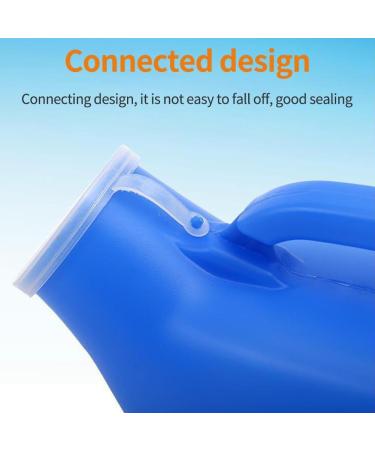 Urinals for Men and Elderly 2000ml Plastic Bedpan Bottle with Lid Spill Proof Urinary Bottle Male Urinal Pee Bottle Travel Camping Urine Collection Containers 2 Pack - Buy Online on GoSupps.com