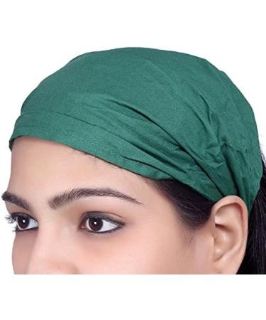 Sarjana Handicrafts Unisex Indian Cotton Bandana Hair Wrap Elastic Headband 10 Pieces Multicolored (Assorted) - Buy Online on GoSupps.com