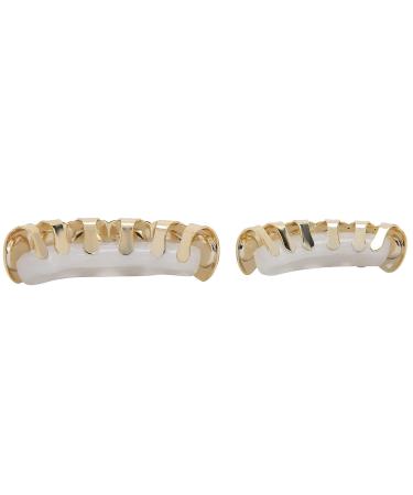 Shop Hip Hop False Teeth - Shiny Brass Gold for Halloween Festival Decoration - International Shipping Available! - Buy Online on GoSupps.com