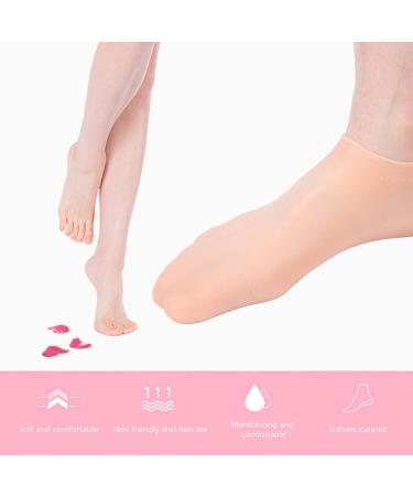 Essential Oil Gel Socks Moisturizing Heel Sleeves Prevent Crack Foot Care Socks for Beauty Salon Dry Cracked Heels Heel Pain(S) - Buy Online on GoSupps.com