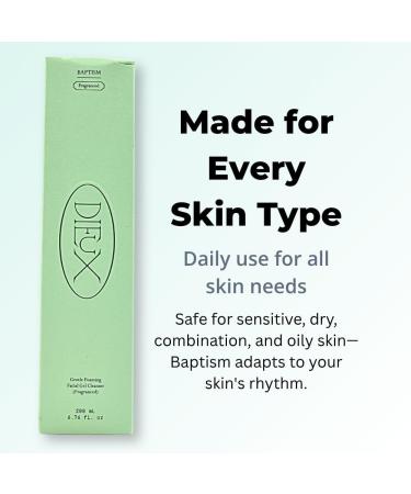 Dieux Baptism Gentle Foaming Facial Gel Cleanser Fragranced 6.76 oz - Buy Online on GoSupps.com