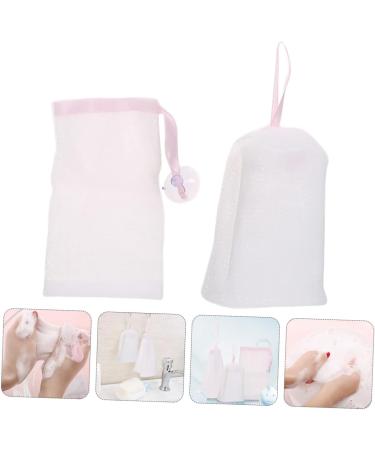 VINTORKY 6pcs Bubble Net Foaming Nets Soap Saver Pouch Travel Face Wash Foam Soap Foam Bag Double Layer Pe - Buy Online on GoSupps.com