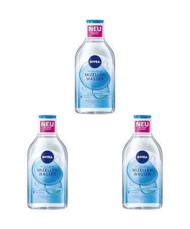 Nivea Hydra Skin Effect Micelle Water (400 ml) nourishing hyaluron micelle water for thorough facial cleaning make-up remover with pure hyaluron ha (pack with 3) 407 g (3 pack)