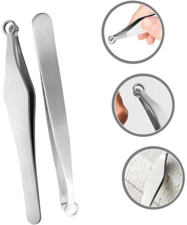 Beaupretty 4 Pcs Stainless Steel Nose Hair Trimmer Set - Nose Hair Remover & Tweezers for Men - Precision Brow & Nasal Hair Clippers - Buy Online on GoSupps.com