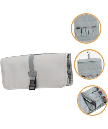 Baluue Multifunctional Storage Bag Hair Brush Blow Dryer Hair Crimper for Women Hairdryer Grey Oxford Cloth - Buy Online on GoSupps.com