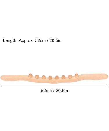 Ergonomic Portable Beech Gua Sha Stick | Soft Massage Scraper for Men - Home Handheld Therapy Tool - Buy Online on GoSupps.com
