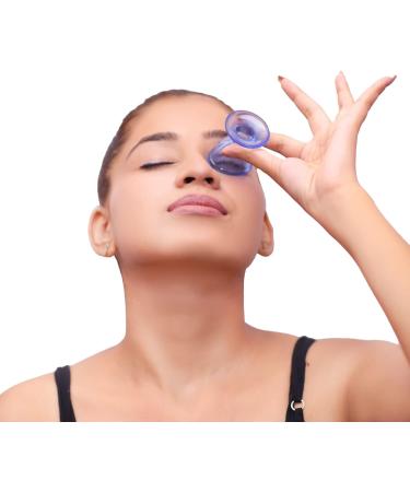 Glass Eye Wash Cup Set of 2 | Soothing Relief for Allergens & Dry Eyes | Eye Shaped Rim for Optimal Comfort | Clean & Healthy Eyes - Buy Online on GoSupps.com