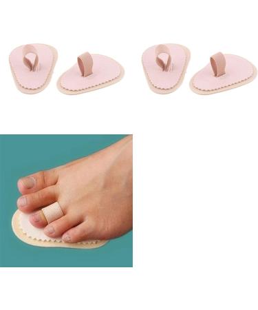 Pack of 4 Hammer Toe Cushions - Gentle Correction & Relief - Leather Covered Hammer Toe Pads - Buy Online on GoSupps.com