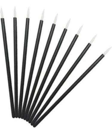 Tovmekdjn 100Pcs Beauty Makeup Eyeliner Brushes Make Up Brush Disposable Eyeliner Brush with Cap White - Buy Online on GoSupps.com