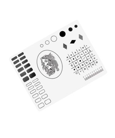 FRCOLOR Nail Art Stamping Mats Nail Art Transfer Tool Nail Stamp Plate Nail Decorations Accessories Nail Art Mat Decorating Tools Nail Tools Nail Polish Practice Pad Nail Supplies Manicure 40.5*30.5cm As Shown